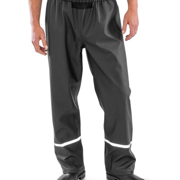 Prism PU Waterproof Trouser With Reflective Bands and Recycled Backing Thumbnail
